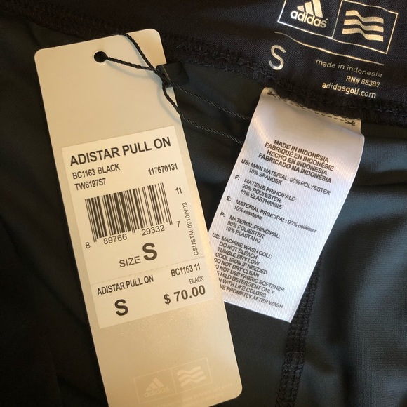 NWT BLACK Adidas Adistar Golf Skort, Size Small - Picture 5 of 8